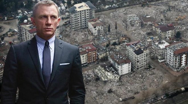 Dünyaca ünlü oyuncu Daniel Craig, depremzedeler için 101 milyon strelin topladı