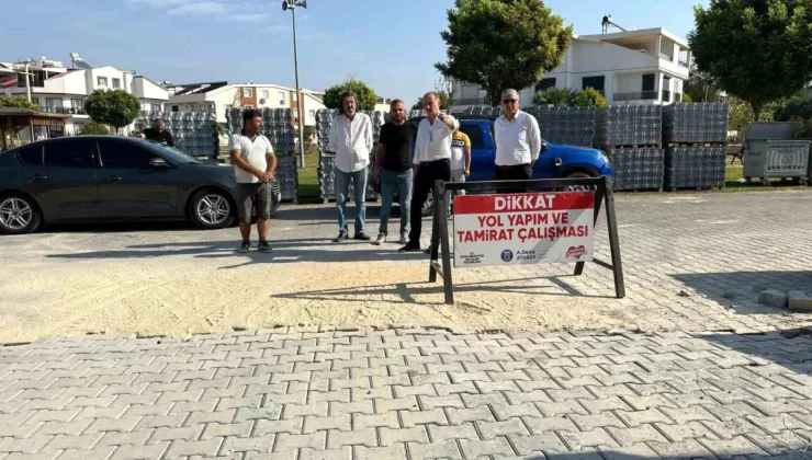Didim Belediye Başkanı Atabay, yol yapım çalışmalarını denetledi