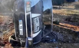 Didim’de inşaat işçilerini taşıyan araç takla attı: 1 ölü