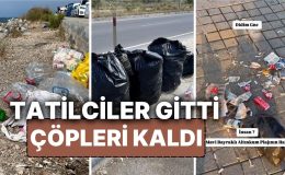 Kurban Bayramı tatilinin ardından çöpler kaldı!