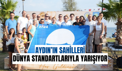 Didim’deki bir sahilde daha mavi bayrak dalgalandı