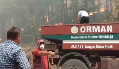 Muğla’da eş zamanlı orman yangınlarına yoğun müdahale