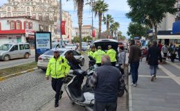 Didim emniyetinden kask denetimi