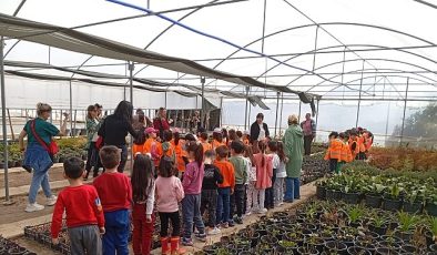 Başkan Çerçioğlu’nun çalışmaları ile minik öğrenciler doğa sevgisini öğreniyor