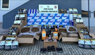 Didim’de 1 milyon 135 bin makaron ele geçirildi