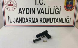 Didim’de jandarma operasyonu: Silah ele geçirildi