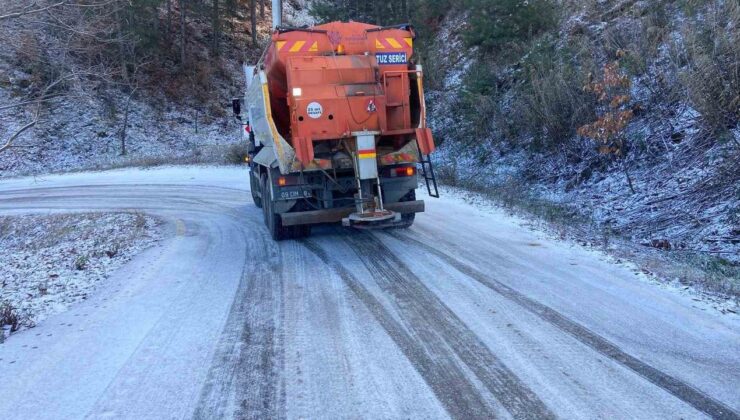 Aydın Büyükşehir’in karla mücadelesi başladı