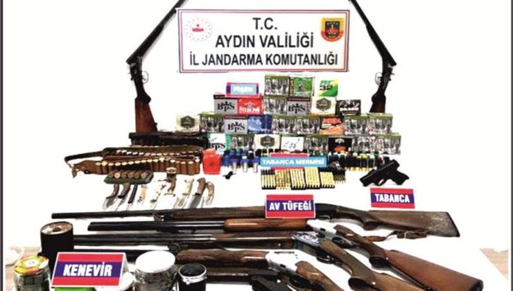 Aydın’da silah ve uyuş­tu­ru­cu ope­ras­yo­nu: 2 şüp­he­li gö­zal­tın­da