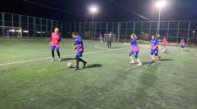 Didim’de “Hanımeli futbol takımından” renkli görüntüler