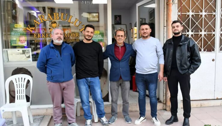 Kuşadası’nda erkek kuaförleri SMA’lı Teoman bebek için seferber oldu