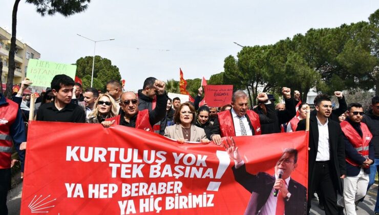 Didim CHP Örgütü, İmamoğlu için yürüdü