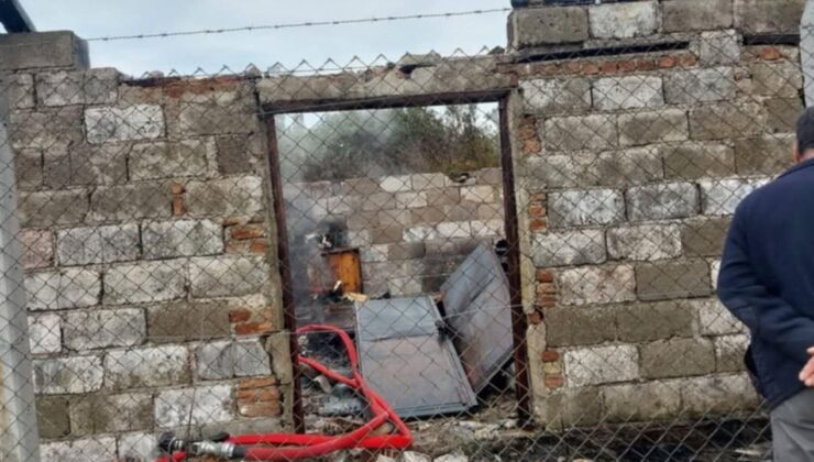 Didim’de gecekondu yangını korkuttu