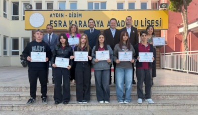 Didimli öğrencilerin uluslararası projesine tam destek