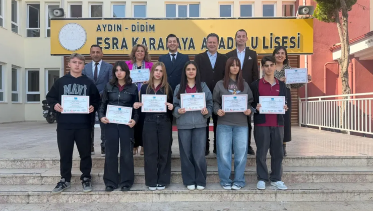 Didimli öğrencilerin uluslararası projesine tam destek