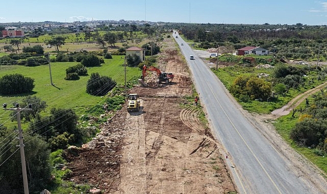 Başkan Çerçioğlu’ndan Akbük’te yol yenileme çalışması