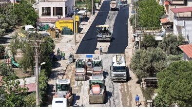 Başkan Çerçioğlu’nun çalışmaları ile Akbük yolu yenileniyor