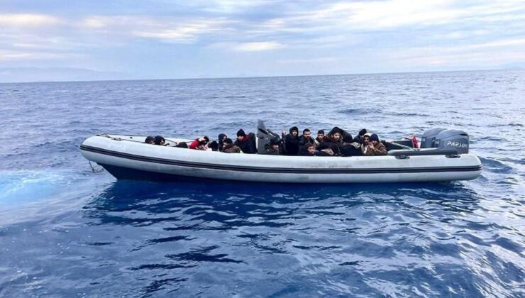 Didim açıklarında göçmen operasyonu