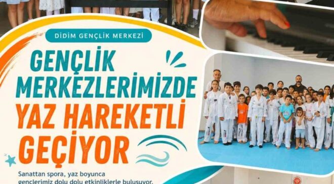 Didim’de Gençlik Merkezi’nde Yaz Etkinlikleri